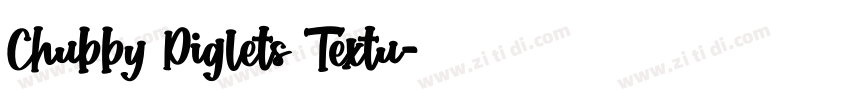 Chubby Piglets Textu字体转换